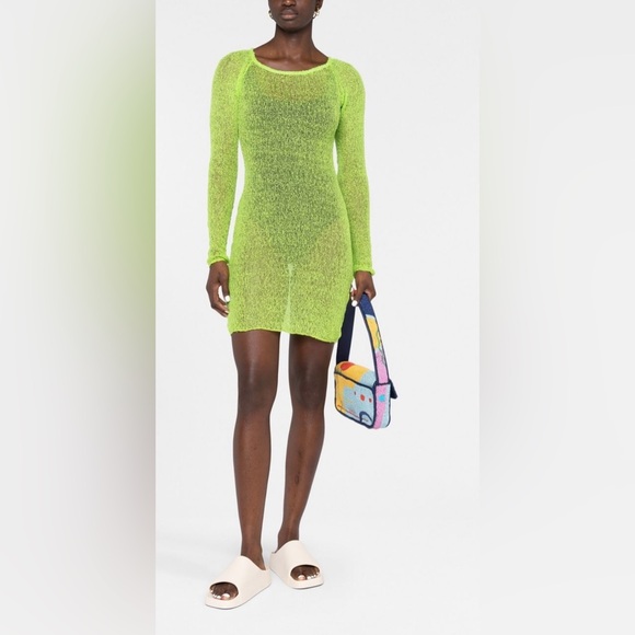 Ambra Maddalena sheer knitted minidress - Picture 4 of 8